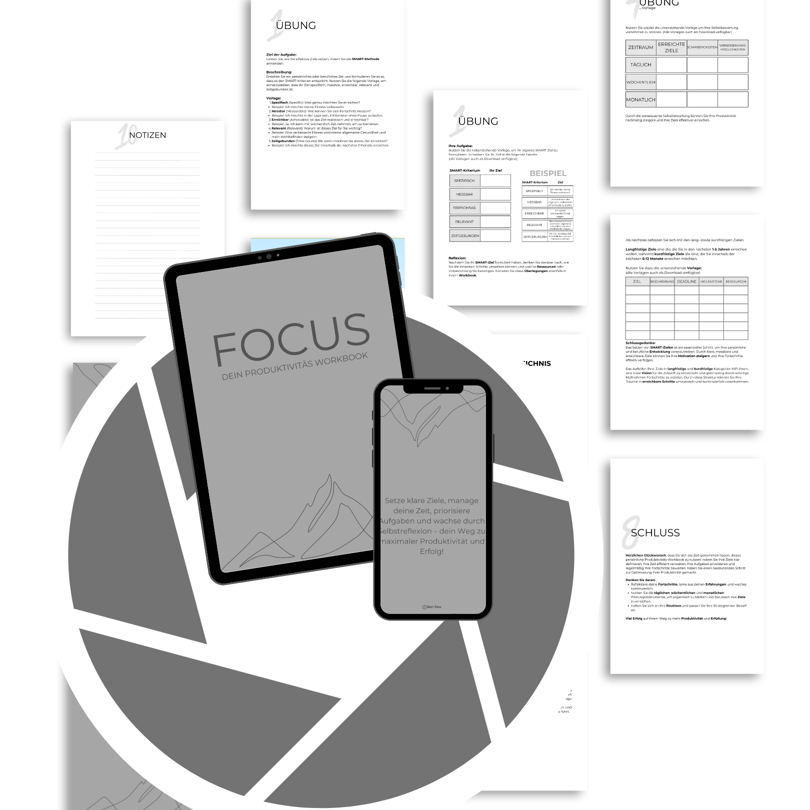 Personalisierter Produktivitätsplaner + Workbook