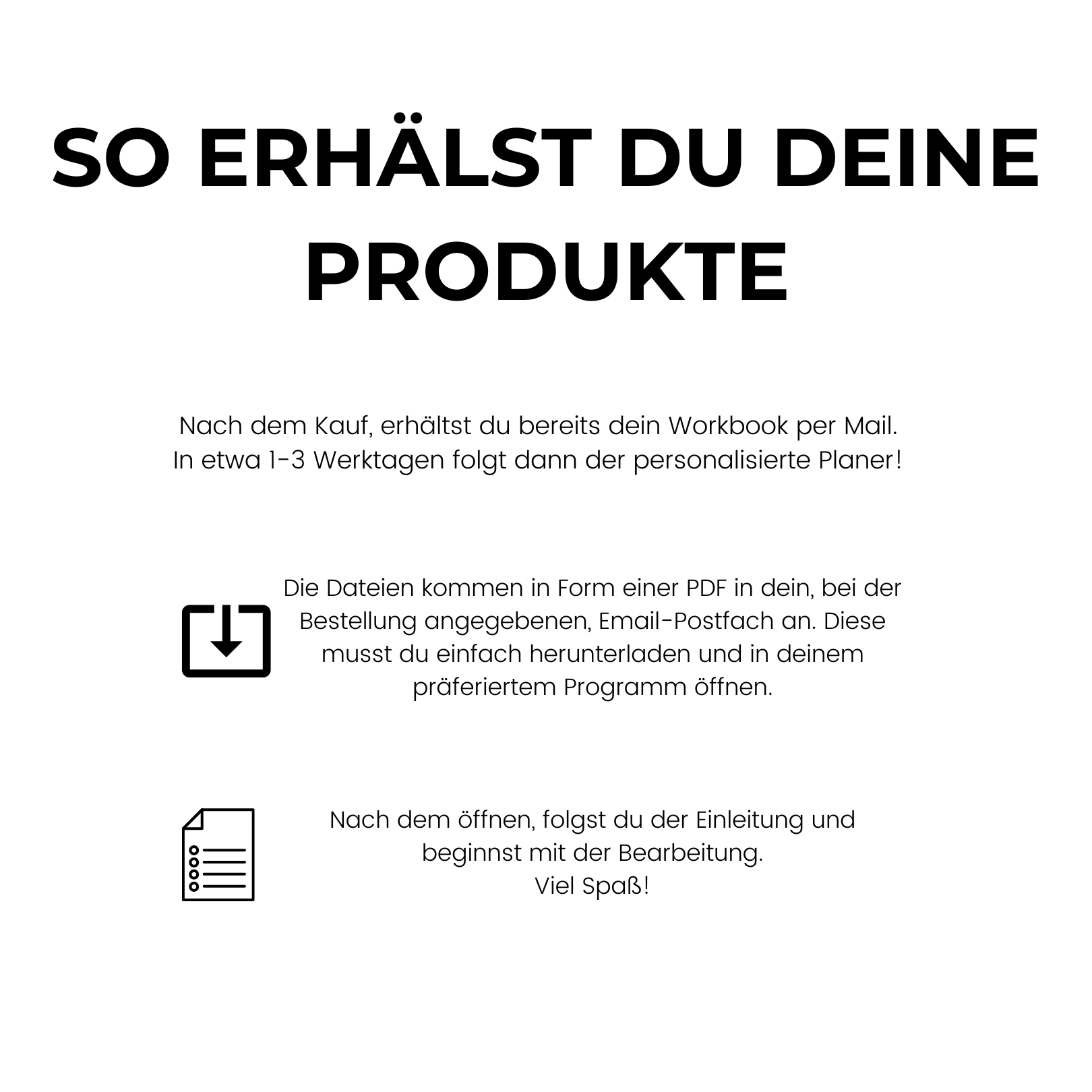 Personalisierter Produktivitätsplaner + Workbook
